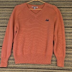MURRAYS Toggery Shop Pink Cotton Sweater Mens XS Nantucket Reds Collection VTG